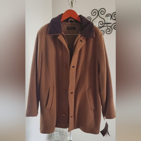 MWT Tasso Elba 100% wool coat w/Phantom Collar Retail $450.00 - Picture 1 of 16